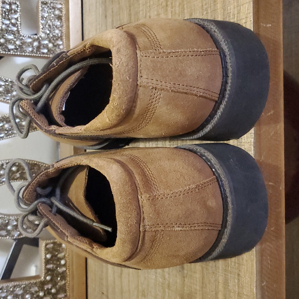 Bass Men's Two-Tone Brown Suede Oxford Shoes Sz 12 - Picture 4 of 10